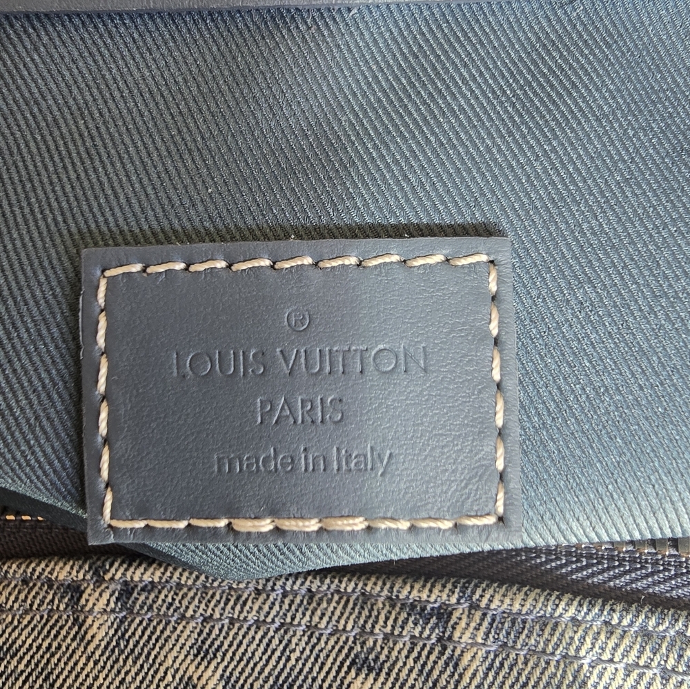 Authentic Louis Vuitton Keepall 50 Denim Duffle - Picture 11 of 13